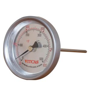 Θερμόμετρο με ακίδα για φούρνο πίτσας 0–500 °C