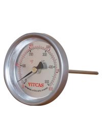 Θερμόμετρο με ακίδα για φούρνο πίτσας 0–500 °C